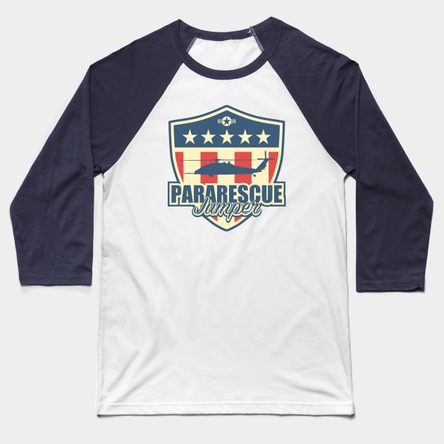 US Pararescue - HH-60 Pave Hawk Baseball T-Shirt by TCP